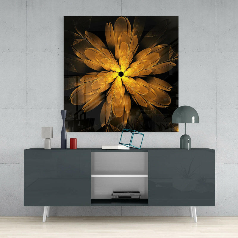 Flower Glass Wall Art