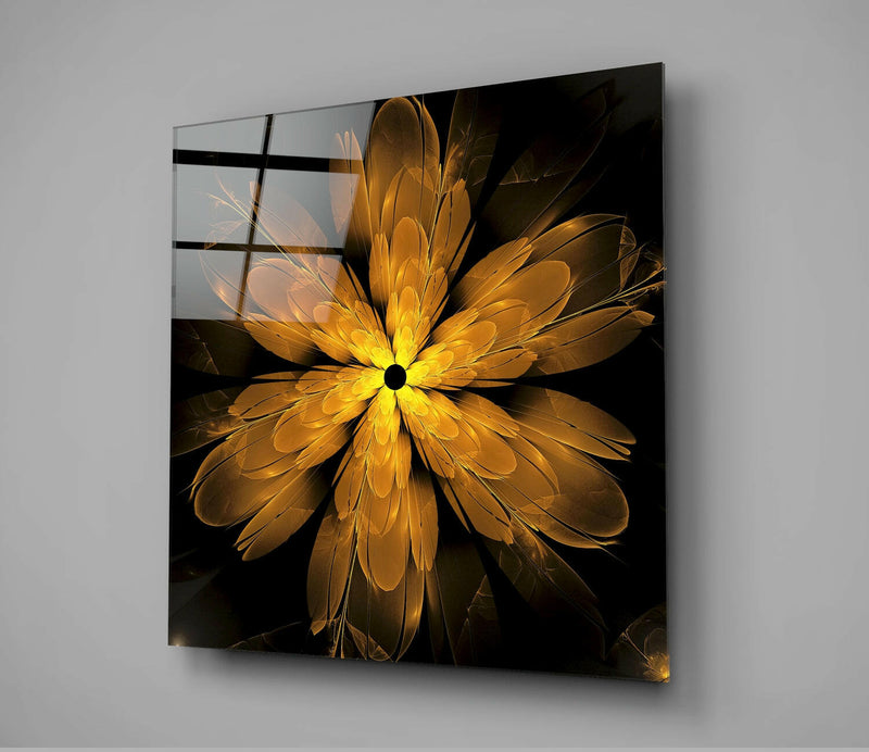 Flower Glass Wall Art