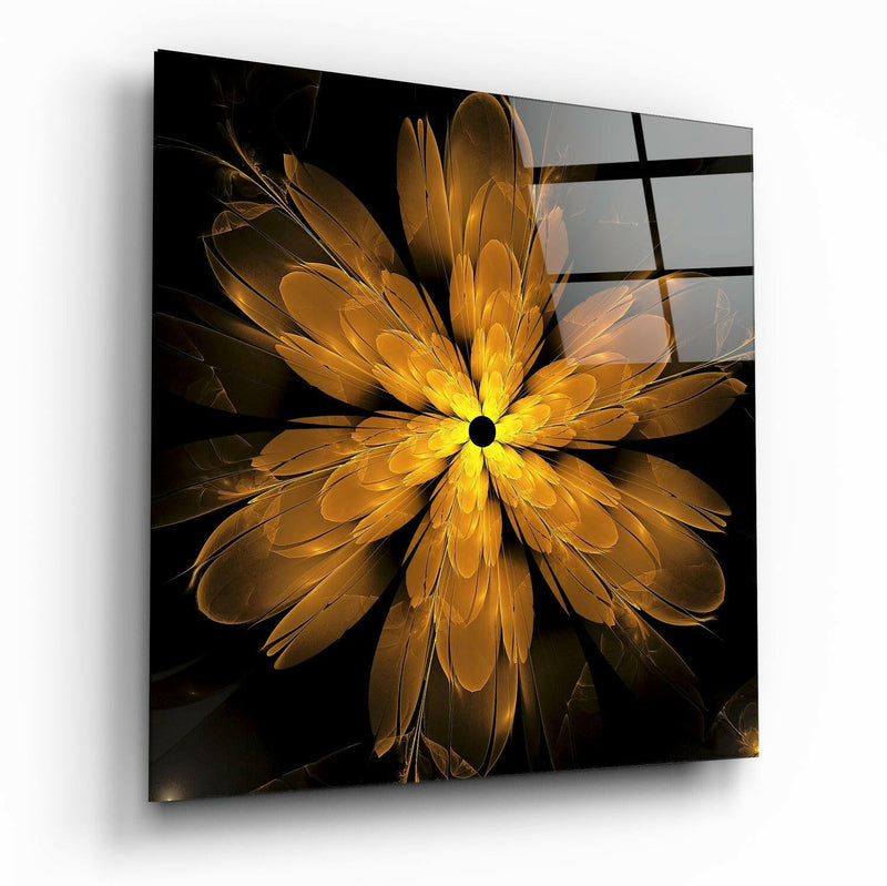 Flower Glass Wall Art