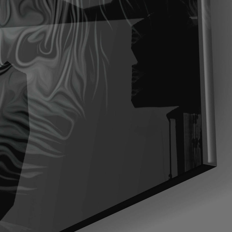 Wise Monkey Glass Wall Art