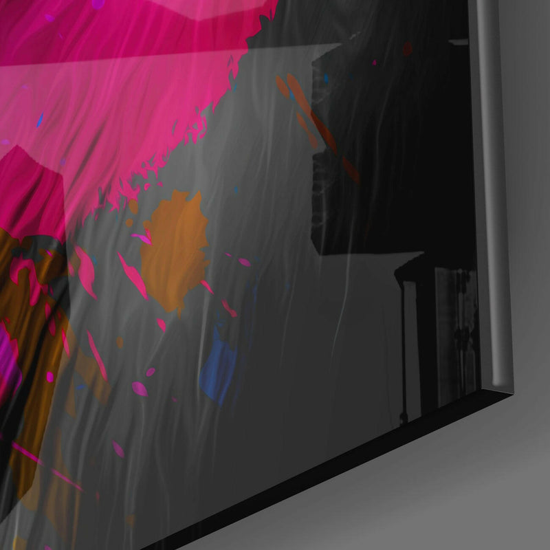 Intellectual Monkey Glass Wall Art