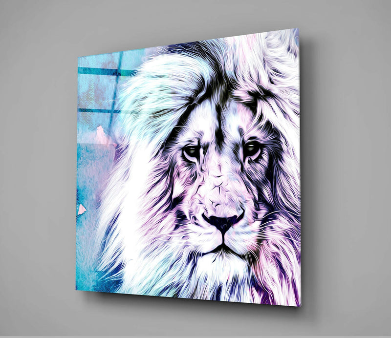 Lion Glass Wall Art