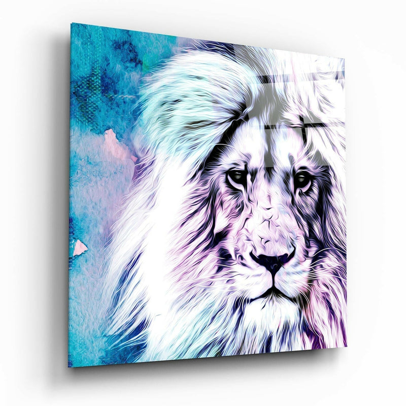 Lion Glass Wall Art