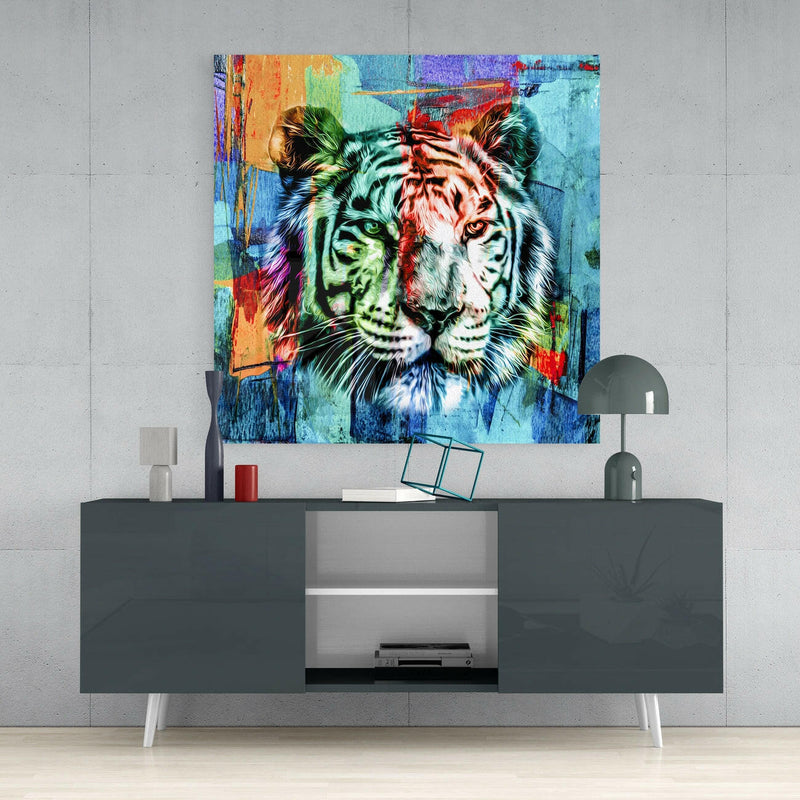 Tiger Glass Wall Art