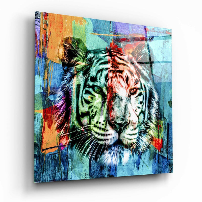 Tiger Glass Wall Art