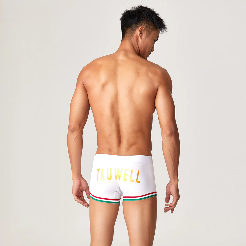 Men’s Cotton Boxer Briefs – Solid Color Streetwear Style