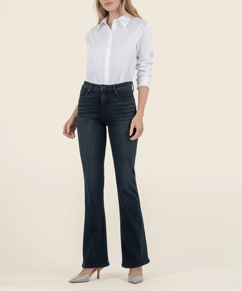 Ana High Rise Fab Ab Flare Denim Pants