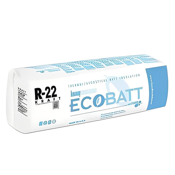 Knauf Ecobatt R-22 Kraft Faced Fiberglass Insulation Batts 6.5 in x 15 in x 48 in (5 Bags)