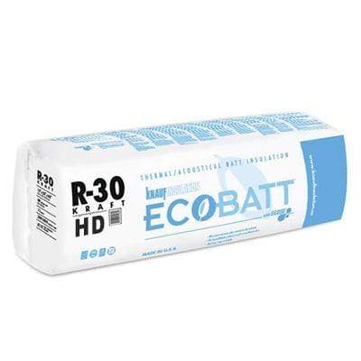 Knauf Ecobatt R-30 HD Kraft Faced Fiberglass Insulation Batts - All Sizes