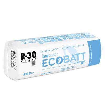 Ecobatt R-30 Kraft Faced Fiberglass Insulation Batts - All Sizes