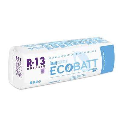 Knauf Ecobatt R-13 Unfaced Fiberglass Insulation Batts - All Sizes