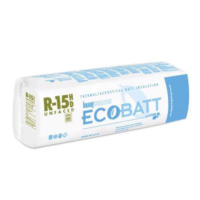 Knauf Ecobatt R-15 HD Unfaced Fiberglass Insulation Batts - All Sizes