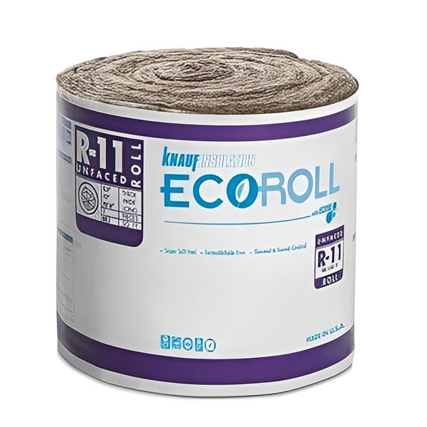 Knauf Ecoroll R-11 Unfaced Fiberglass Insulation Roll - All sizes