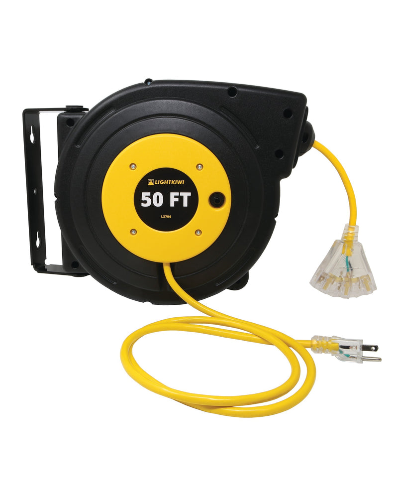 Retractable Extension Cord Reel 50ft