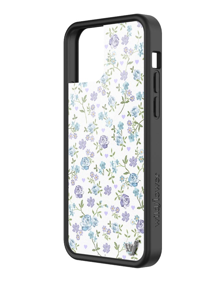 Lilac and Blue Floral iPhone Case