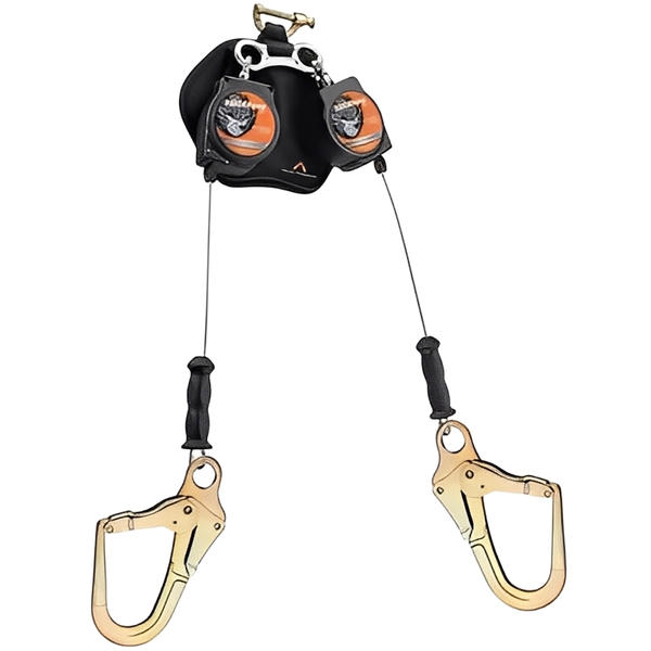 Leading Edge Dual Self Retracting Lifeline With Snap/Rebar Hooks