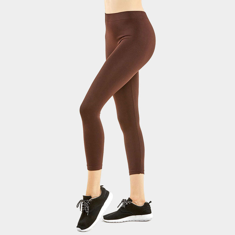Ladies Solid Capri Leggings