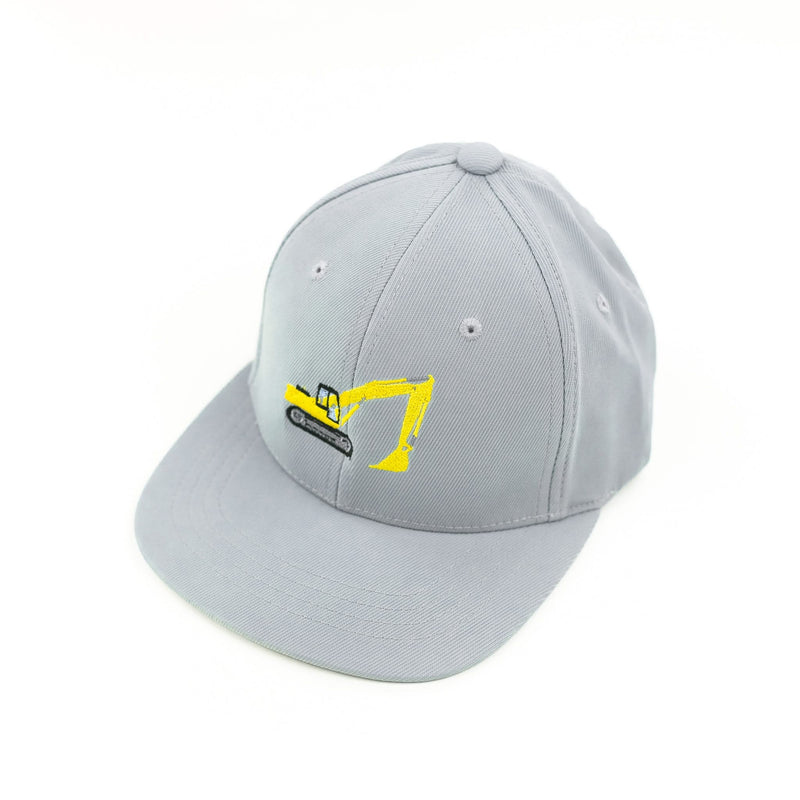 Excavator - Gray - Child Flat Brim Hat