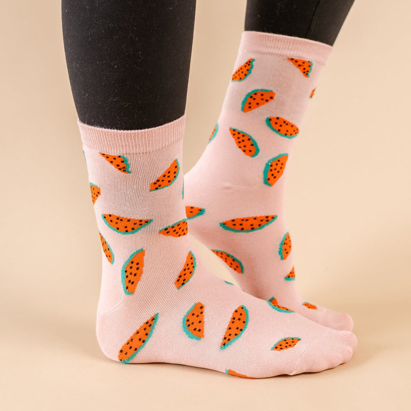 LMSS® CREW SOCKS - Watermelon
