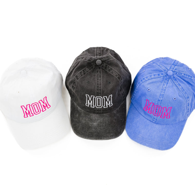Mom (Varsity Outline) - Adult Baseball Cap