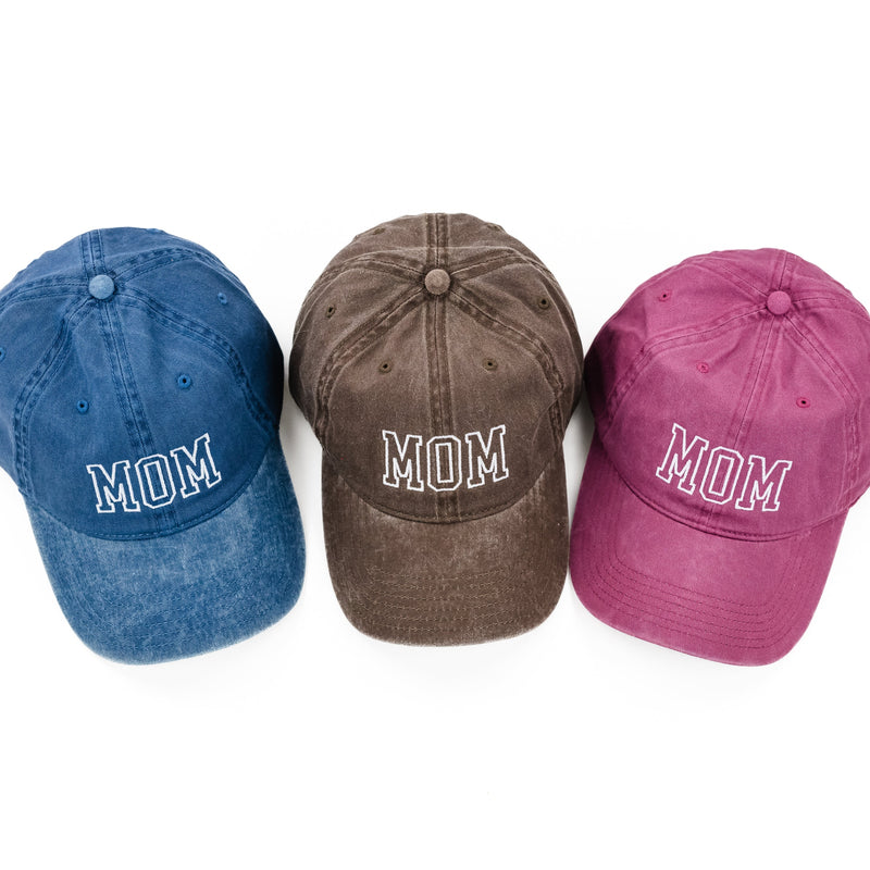 Mom (Varsity Outline) - Adult Baseball Cap