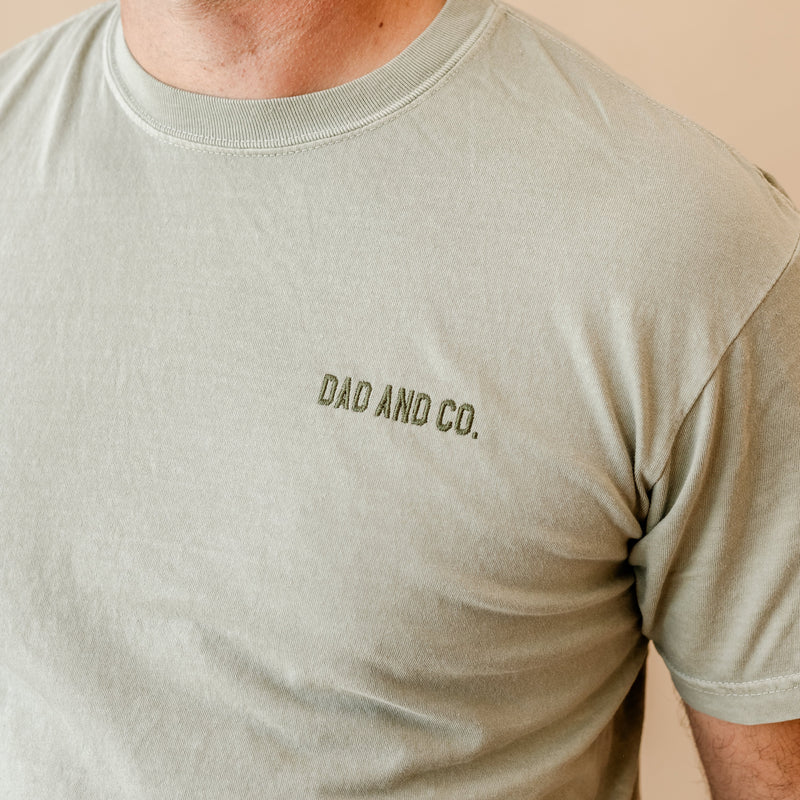 Embroidered Comfort Colors Tee - Dad & Co.