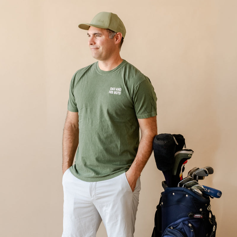 Embroidered Comfort Colors Tee - Dad & His Boy(s)/Girl(s)