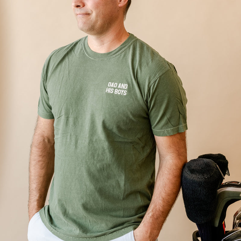 Embroidered Comfort Colors Tee - Dad & His Boy(s)/Girl(s)