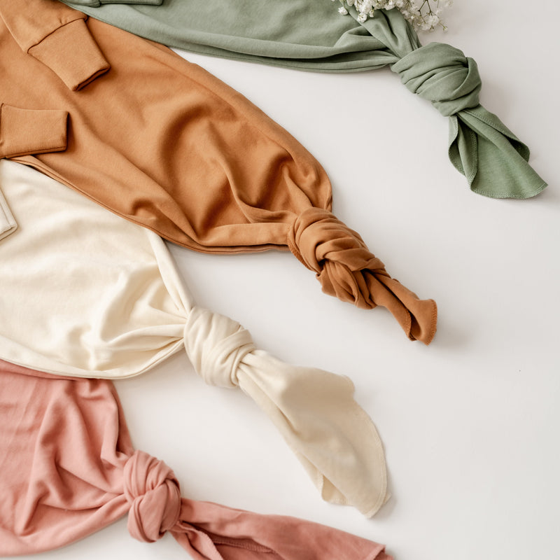 Personalized Organic Cotton Knotted Gown