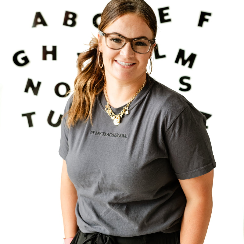 Embroidered Comfort Colors Tee - In My Teacher Era