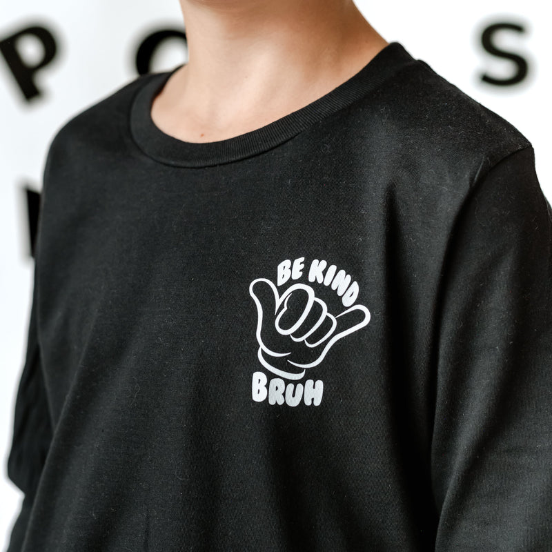 Be Kind Bruh - It's Cool to Be Kind (pf & b) - Child Long Sleeve Tee