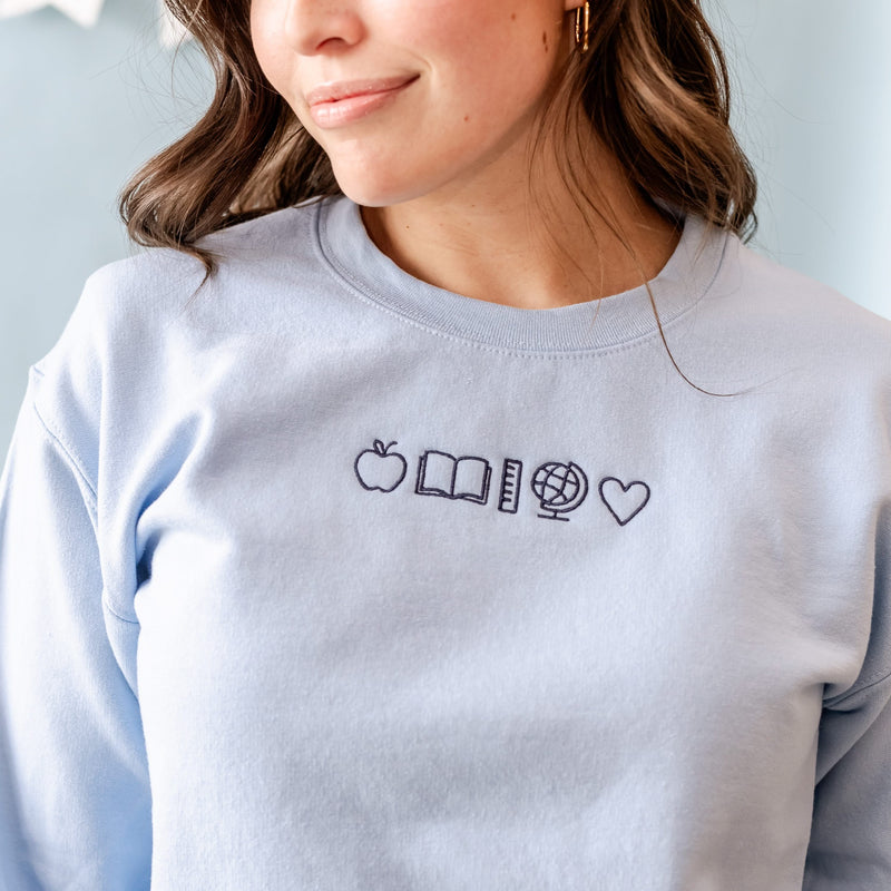 Embroidered BASIC Fleece - 5 School Things