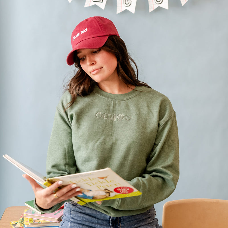 Embroidered BASIC Fleece - 5 School Things