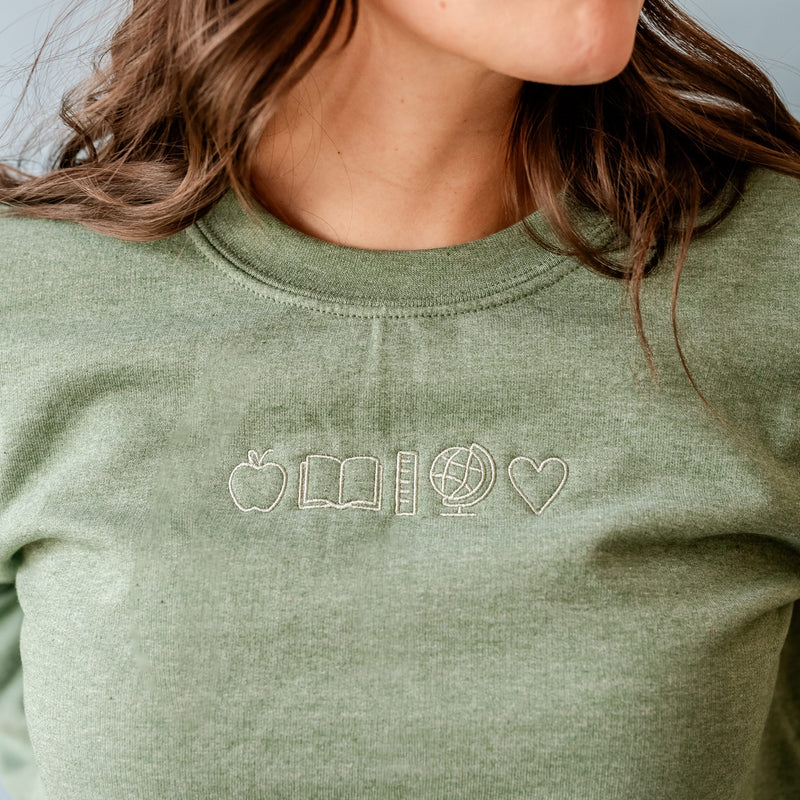 Embroidered BASIC Fleece - 5 School Things