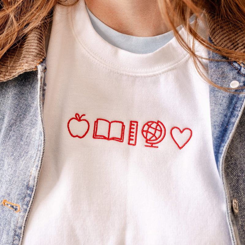 Embroidered BASIC Fleece - 5 School Things