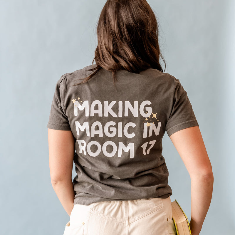 Making Magic in Room (Custom Name & Number) - Comfort Colors Tee