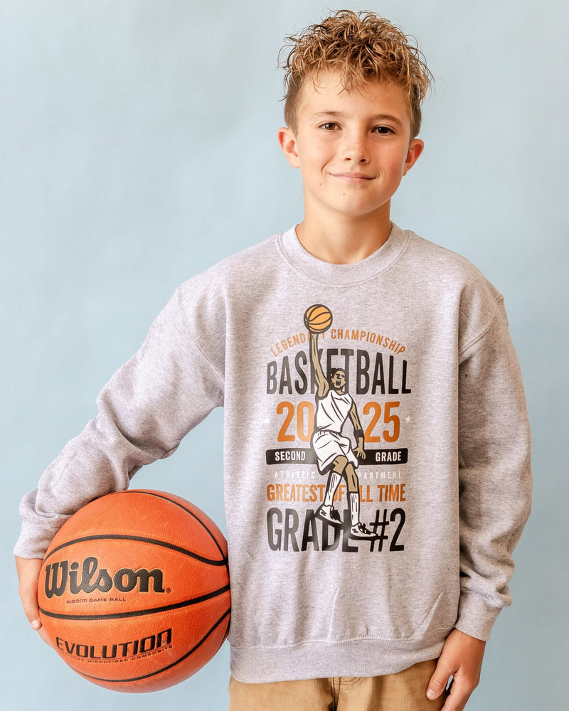Legendary Basketball (Choose Your Grade) - Gray Child Sweater