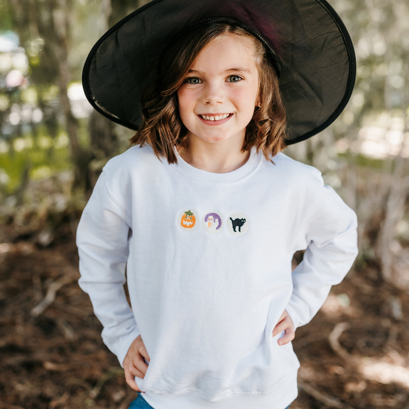 Halloween Cookies - Embroidered Child Sweater