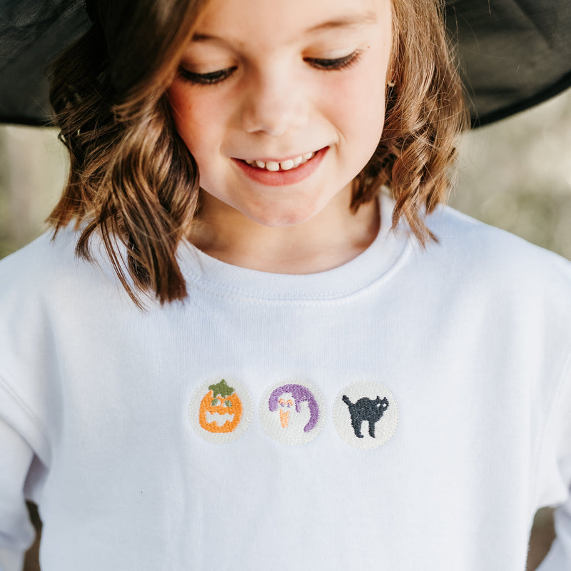 Halloween Cookies - Embroidered Child Sweater