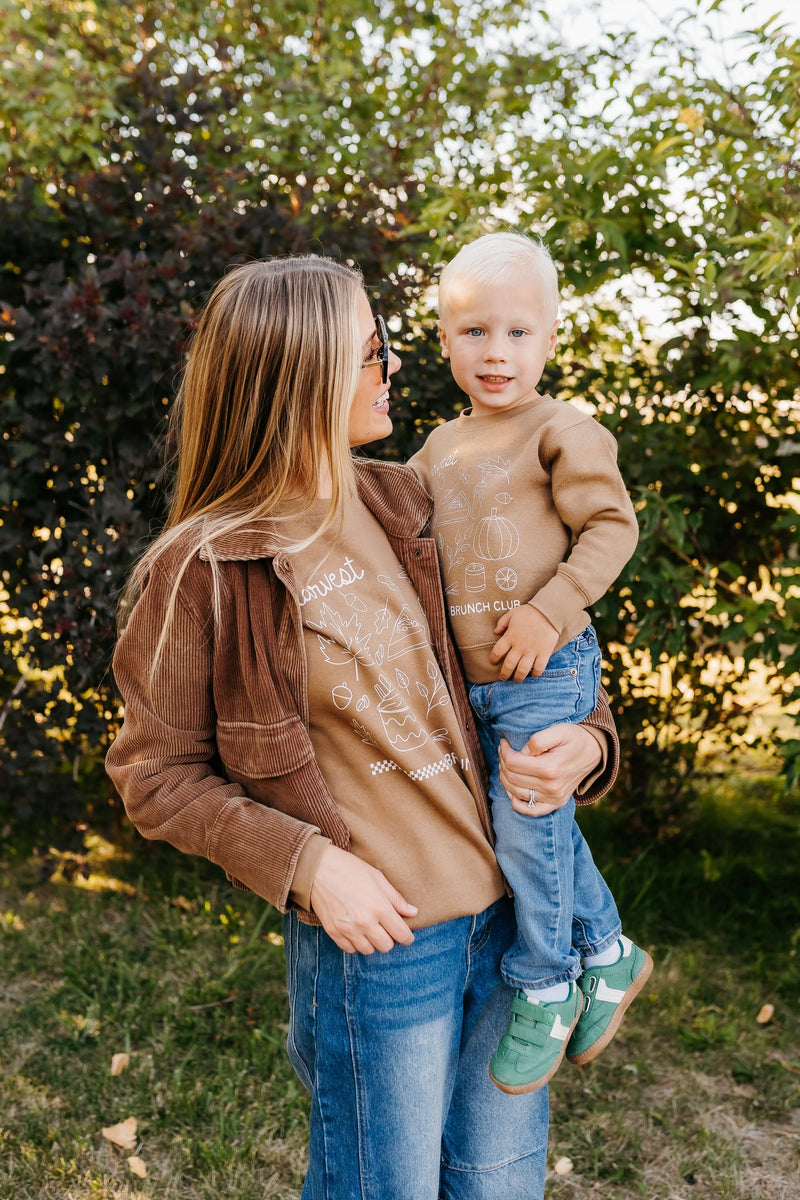 Harvest Brunch Club (f&bd) - Coyote Brown ELEVATED Fleece