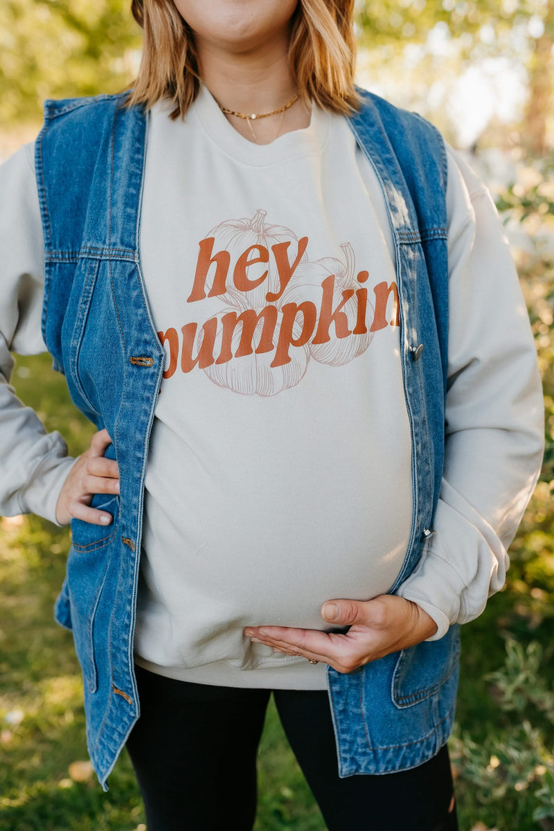 Hey Pumpkin! - Sand BASIC Fleece