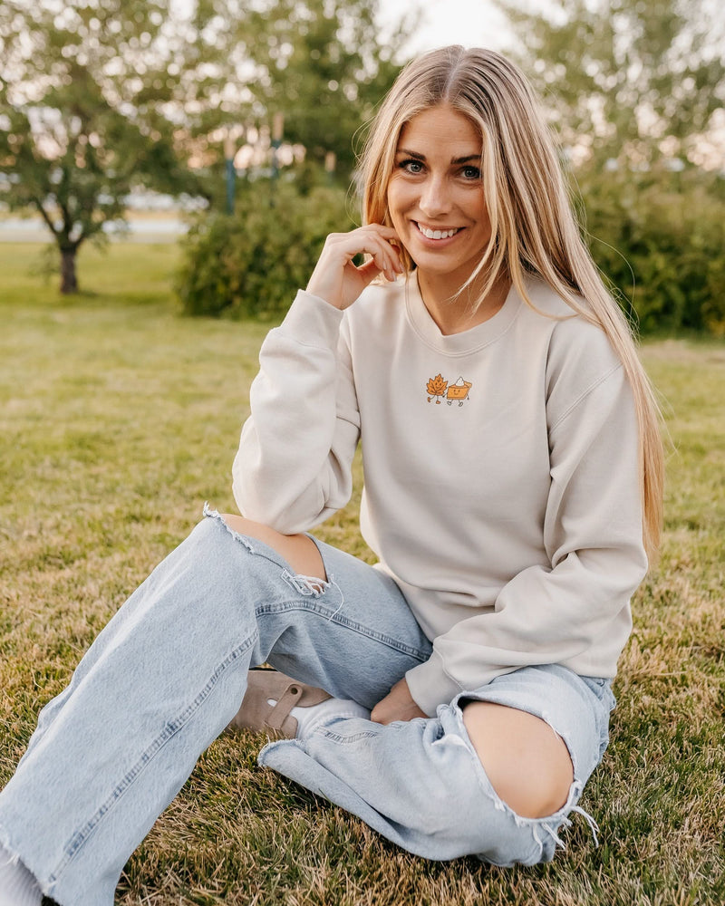 Fall Friends (center) - Sand BASIC Fleece