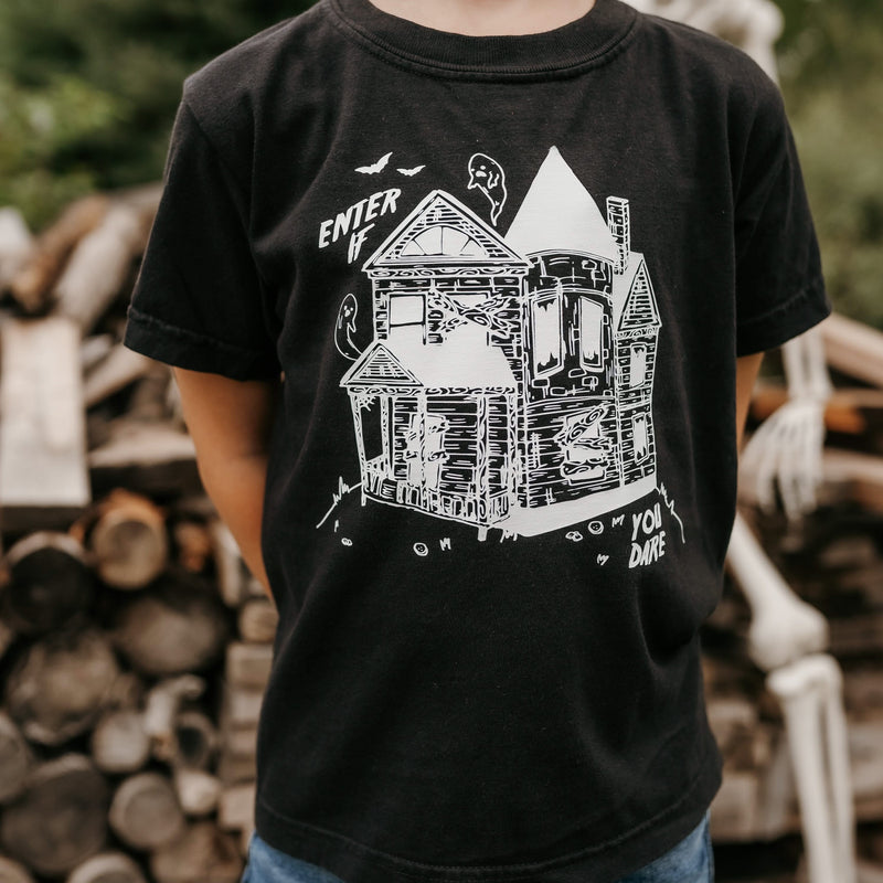 Enter If You Dare - Youth Comfort Colors Tee