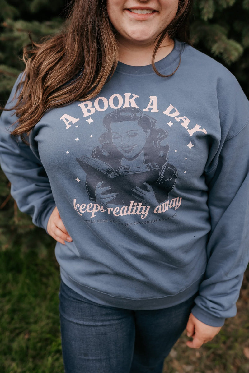 A Book A Day Keeps Reality Away - Basic Fleece
