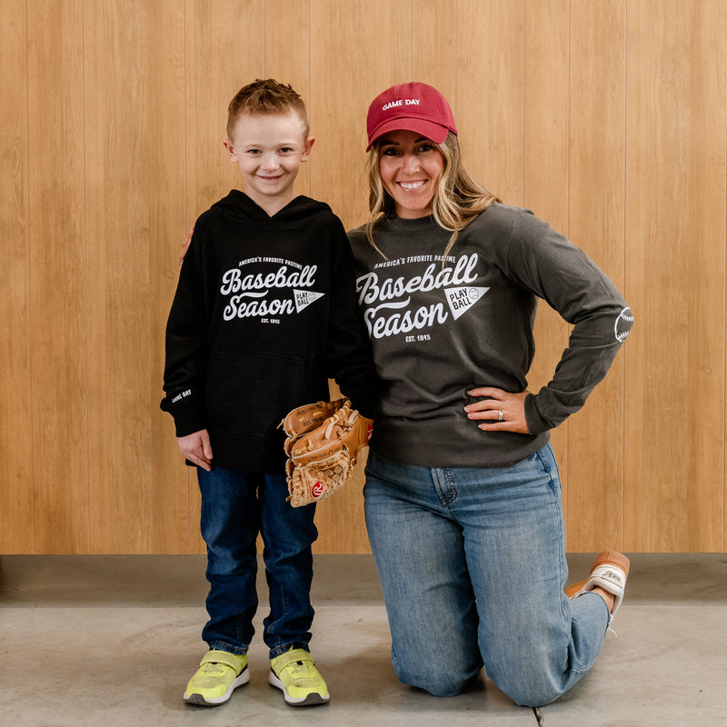 Baseball Season Est. 1845 - Custom Number - Child Hoodie