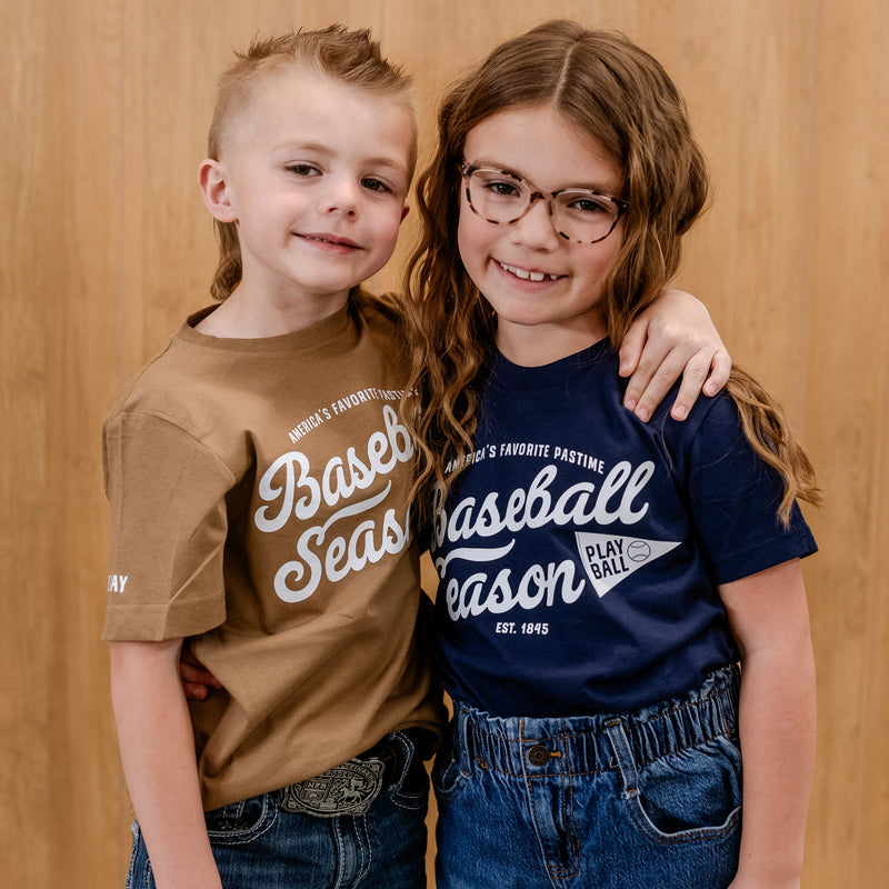 Baseball Season Est. 1845 - Custom Number - Child Tee