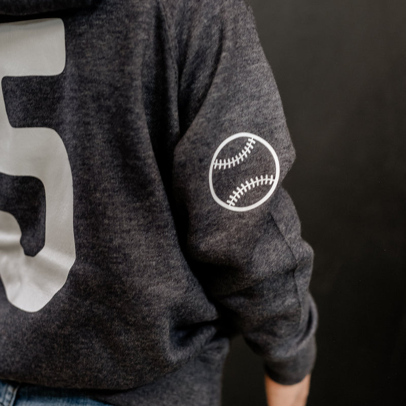 There's No Crying In Baseball (elbows) - Custom Number - Child Hoodie