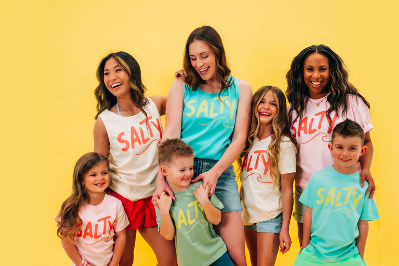 Salty w/ Wave (f&bd) - Child Tee
