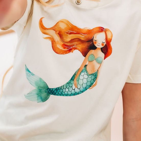 Watercolor Mermaid - Child Tee