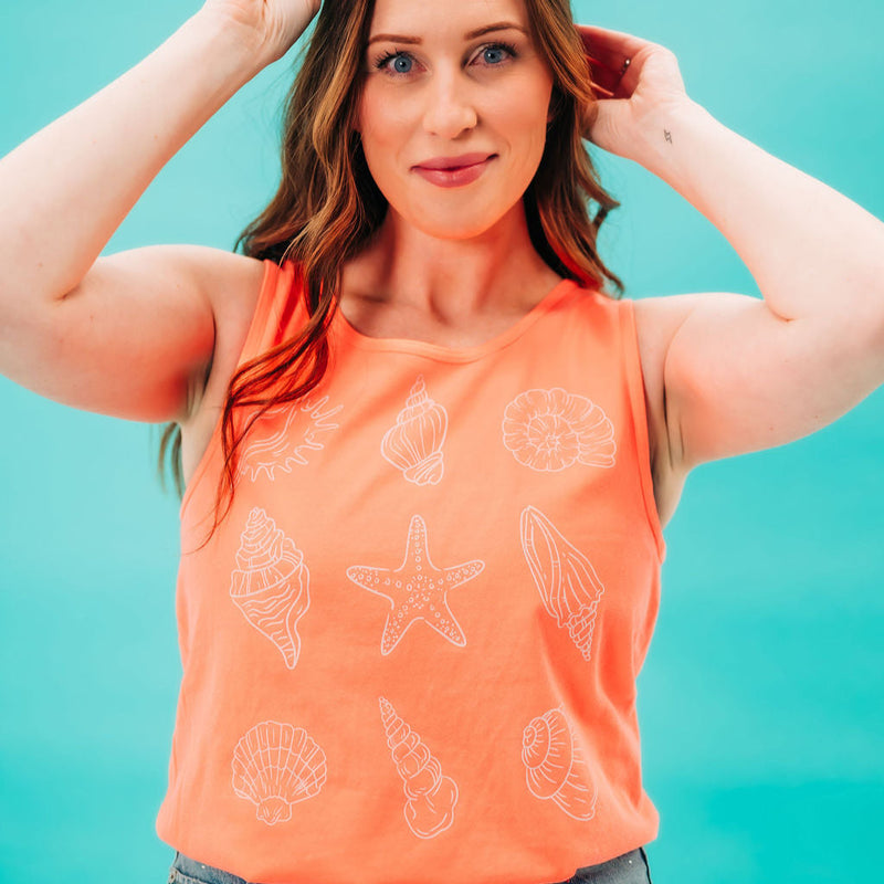 3x3 Seashells - Comfort Colors TANK